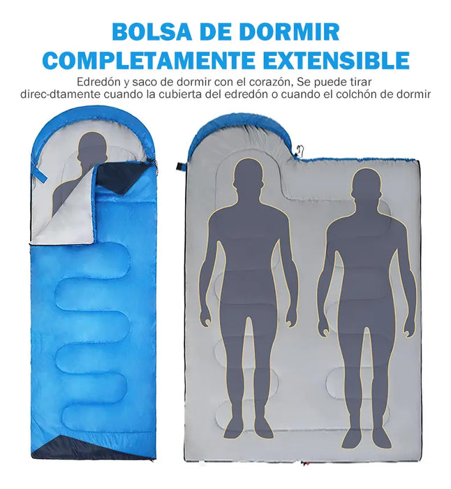 Saco De Dormir PortÃ¡til Para Acampar 1.3kg Txz GRADO B