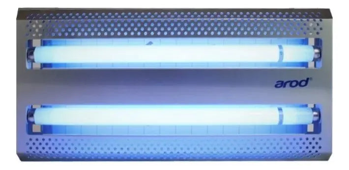 EQUIPO ATRAPA MOSCAS E INSECTOS CON LUZ UV AROD BUGSTER 30 ALUMINIO GRADO B
