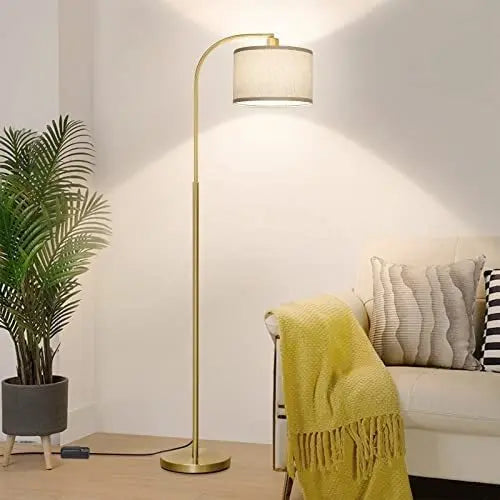 Lámpara de Piso LED Arc Boncoo Totalmente Regulable con Pantalla Ajustable | Grado A