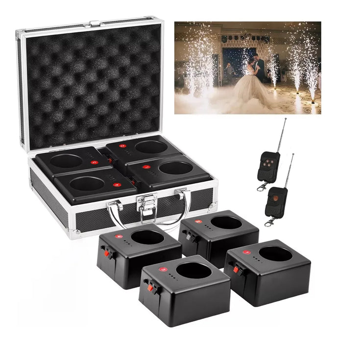 Set De 4 Detonadores Inalambricos Con Base Para Pirotecnia. GRADO B