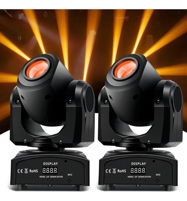 2PCS 60W CABEZA MÓVIL ROBOTICAS BEAM 8 GOBOS DMX CAÍ±ON LUZ DJ FIESTA,PATRÓN GIRATORIO GRADO B