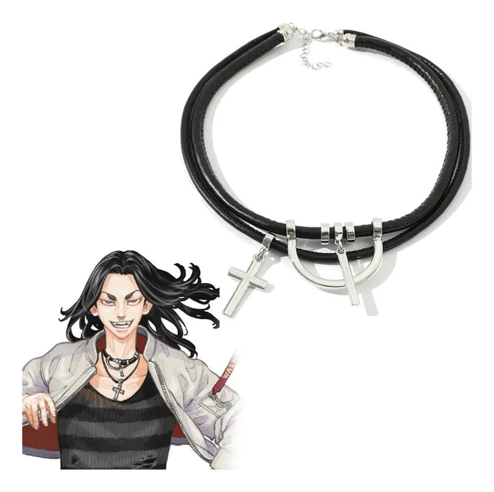 Collar Con Una Cruz Keisuke Baji Tokyo Revengers Manji Anime