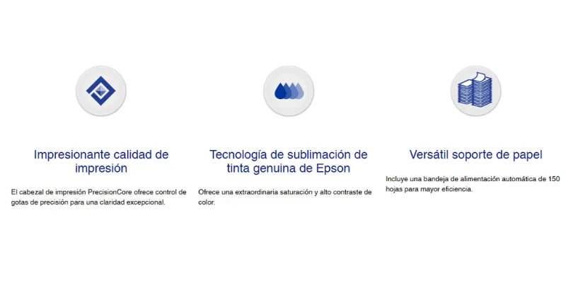 IMPRESORA EPSON SUBLIMACIÓN SURECOLOR A COLOR CON WIFI F170 GRADO B - TiendaKomet México