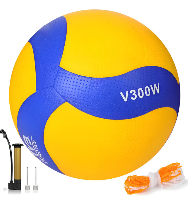 BALÓN DE VOLEIBOL V200W NO 5 CON BOMBA DE AIRE PARA INDOOR GRADO B