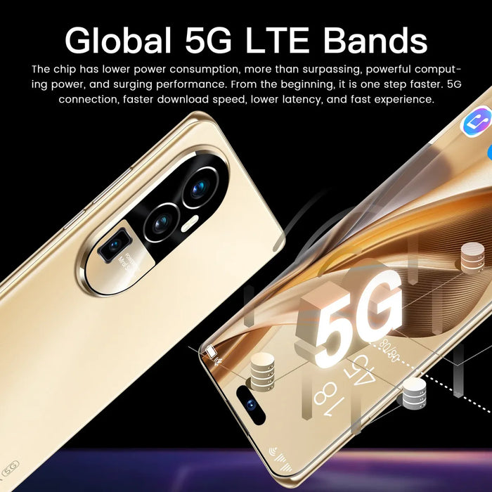 DUAL SIM RENO 10 PRO 512GB+12GB RAM VOVE 2025 EL ÃŠLTIMO MODELO SMARTPHONES ANDROID COMPATIBLES CON LA RED 5G OFERTAS PROMOCIONALES BARATO CELULAR AZUL CLARO GRADO B