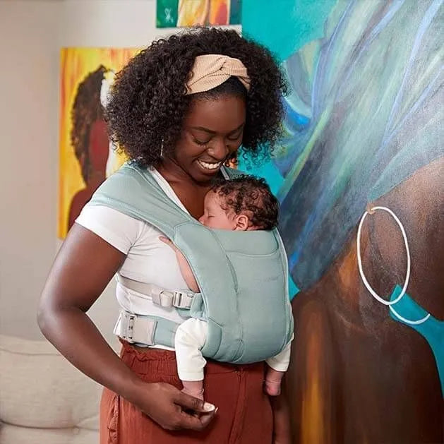 Ergobaby Embrace - Portabebés para recién nacidos a partir de nacimiento, extrasuave, bolsa de transporte para el vientre, ergonómica, color verde oliva GRADO B