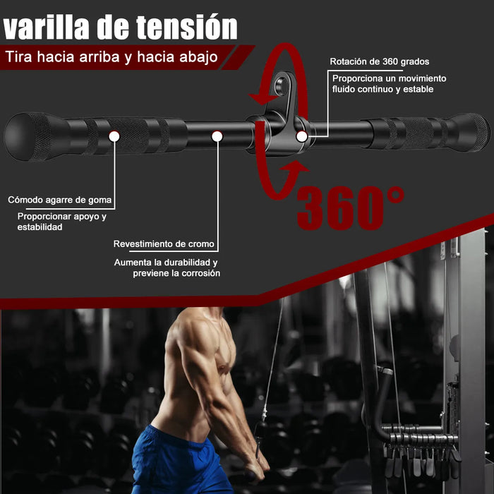 AGARRES PARA GYM 10PCS AGARRADERA MANERAL KIT CON 8 GANCHOS GRADO B