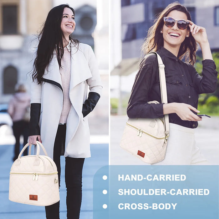 Lonchera Termica Bolsa De Almuerzo Portátil Fiambrera 13l Blanca GRADO A