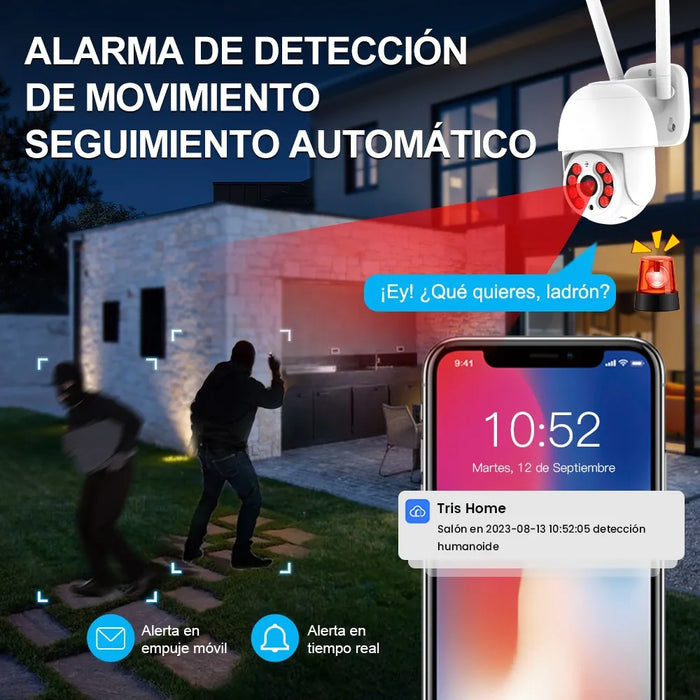 cmara de seguridad wifi hd 1080p alarma 10 leds 1