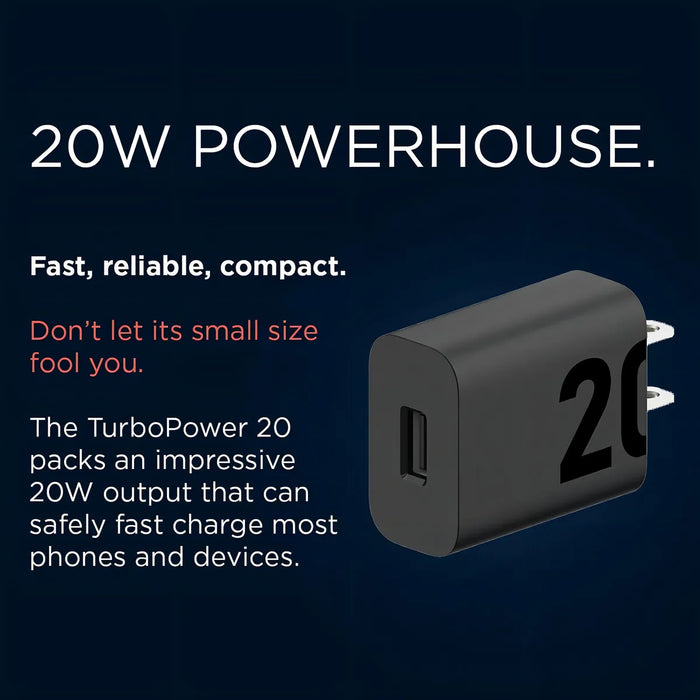 Cargador Motorola Turbo Power 20w Sin Cable Entrada Usb Grado A