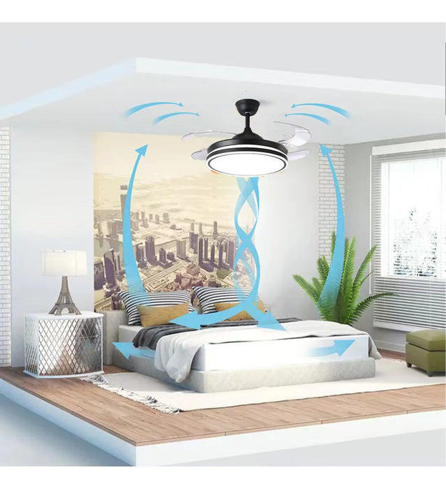 Lámpara Ventilador De Techo Con Luz Y Control Remoto 42in GRADO B