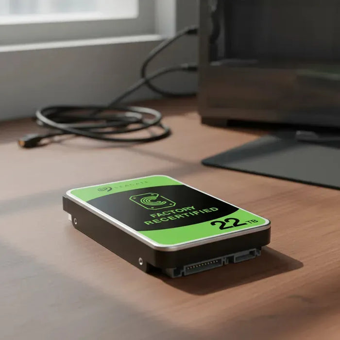 SEAGATE EXOS X 22TB HDD 3.5 (ST22000NM000C) RECERTIFICADO PLATEADO GRADO B