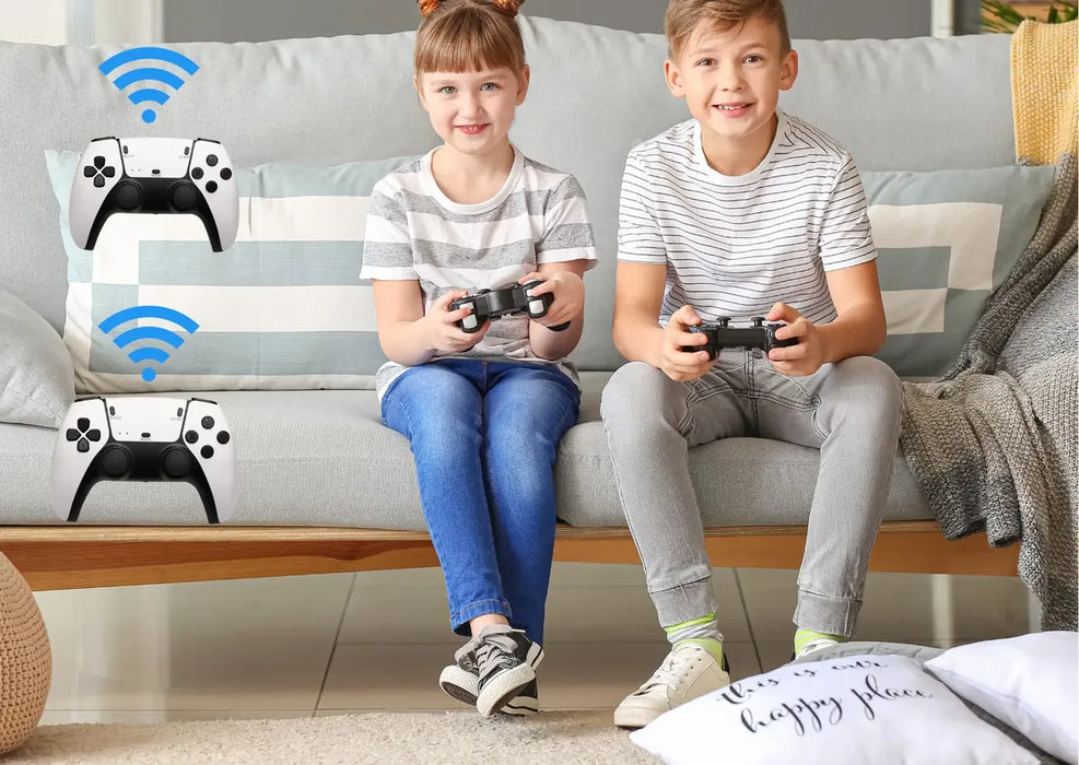 CONSOLA DE JUEGOS 4K CON 2 MANDOS, ENTRETENIMIENTO FAMILIAR, GRADO B