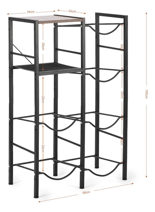 PORTA GARRAFON DE 6 GALONES CON ESTANTE DE ALMACENAMIENTO GRADO B