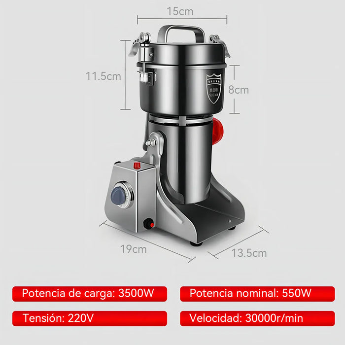 Molino Pulverizador Granos, Semillas Especias Eléctrico 800g GRADO B