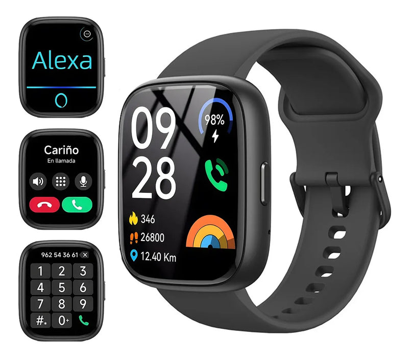 Reloj Inteligente 2.01'' Deportivo Mujer Hombre Smartwatch Grado B