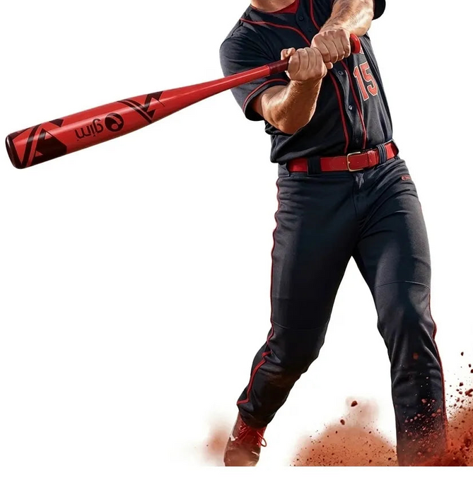 BAT BEISBOL 2 5/8 #34 29OZ ALUMINIO ROJO ANTIDESLIZANTE GIM - GRADO B