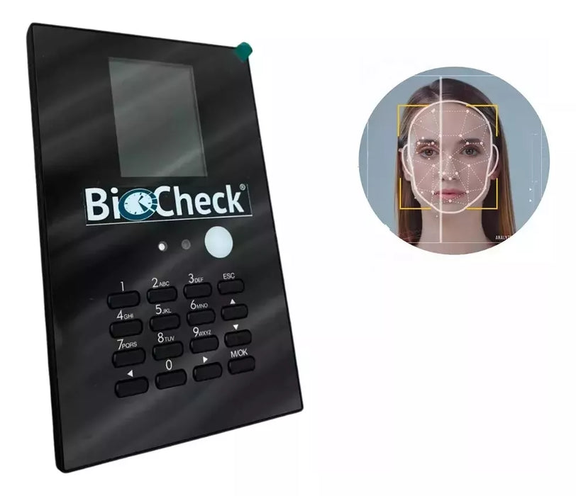RELOJ CHECADOR MULTIBIOMÉTRICO BIOCHECK, grado b.