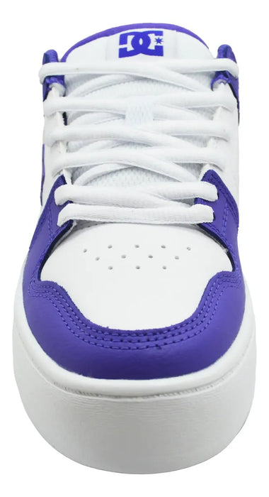 Tenis Estilo DC Manteca 4 Platform | Modelo ADJS100156 | Color Grape/White | Talla 22 CM | Grado B ✨