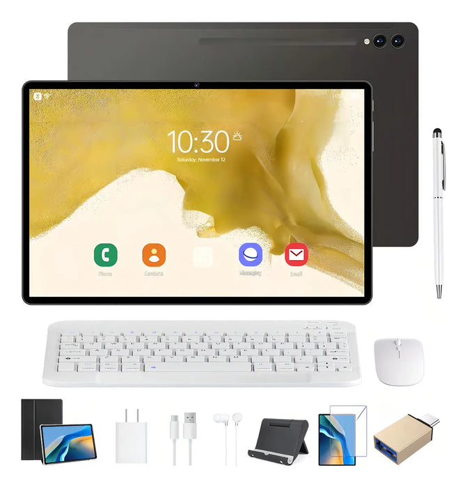 HANCDON S9 TABLET CON TECLADO Y MOUS FUNDA 512GB 12GB ANDROID 13 TABLETA 5G WIFI NEGRO GRADO B
