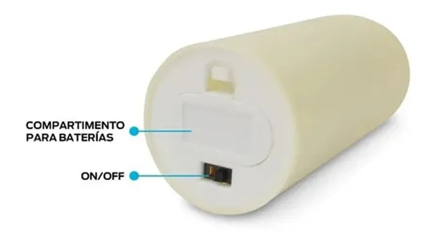 12pz vela led grande flama realista con caja para regalo GRADO B