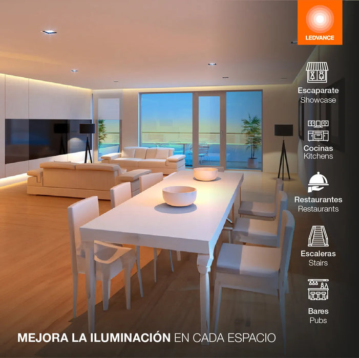 TIRA LED PRIMEFLEX LEDVANCE 12W LUZ CALIDA 5MTS 24V GRADO B