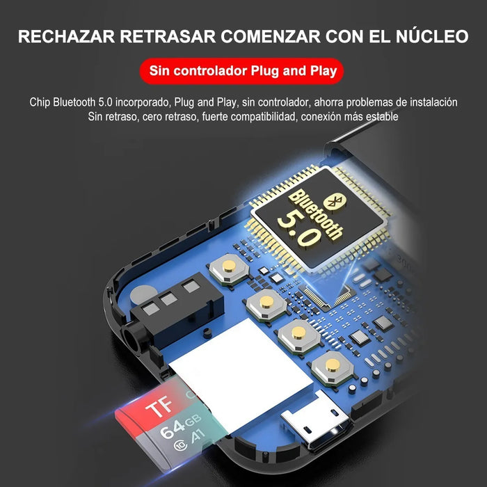 TRANSMISOR/RECEPTOR BLUETOOTH 5.0 LCD PARA  PC TV ALTAVOCES GRADO B