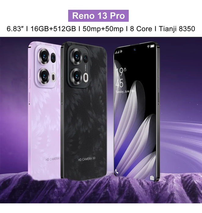 DUAL SIM SMARTPHONE RENO 13 PRO 512GB+16GB RAM 2025 ÃŠLTIMAS  VIOLETA GRADO B