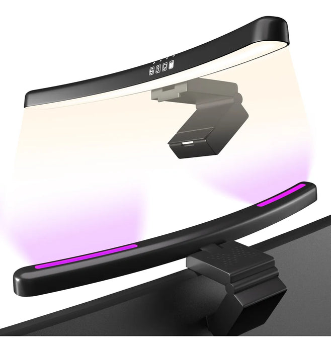 Barra De Luz De Monitor Curva Con Retroiluminación Rgb 40cm