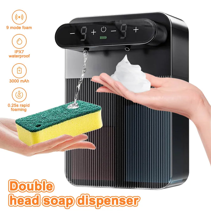 DISPENSADOR AUTOMATICO DE LIQUIDO Y LIQUIDO RECARGABLE GRADO B