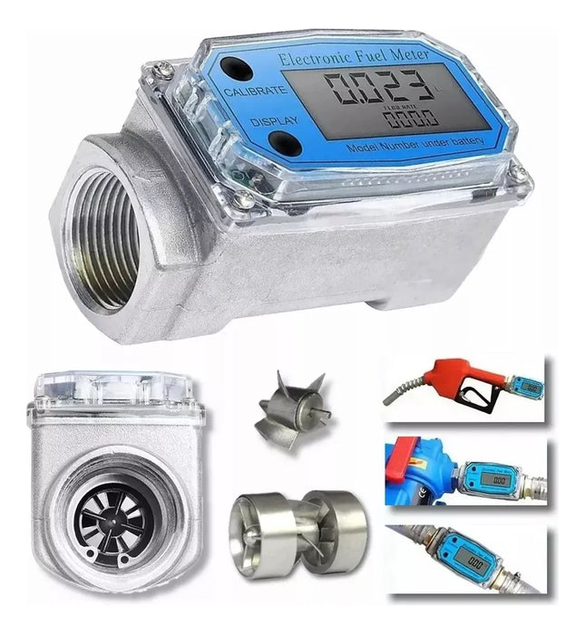 Cuentalitros Medidor De Flujo Digital Diésel Para Turbina Grado B