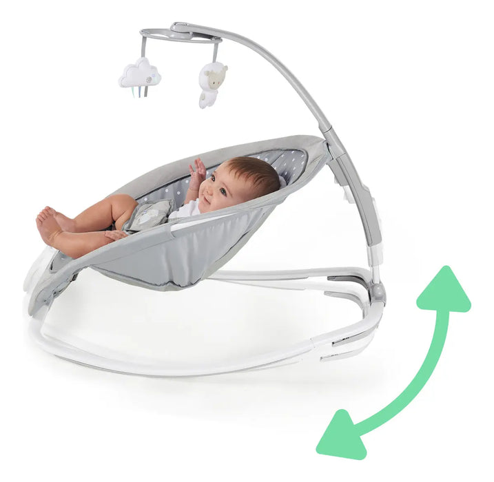 Bouncer Mecedor Ingenuity Rocking 2 en 1 Musical Vibracion Cuddle Lamb Grado B