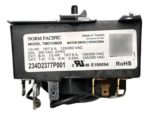 TIMER SECADORA MABE GE ORIGINAL CON PERILLA 234D2377P001 1 GRADO B - TiendaKomet México