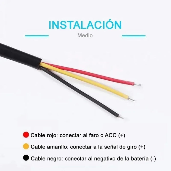 60cm Par Tira Led Drl Flexible Direccional Secuencial Auto GRADO B