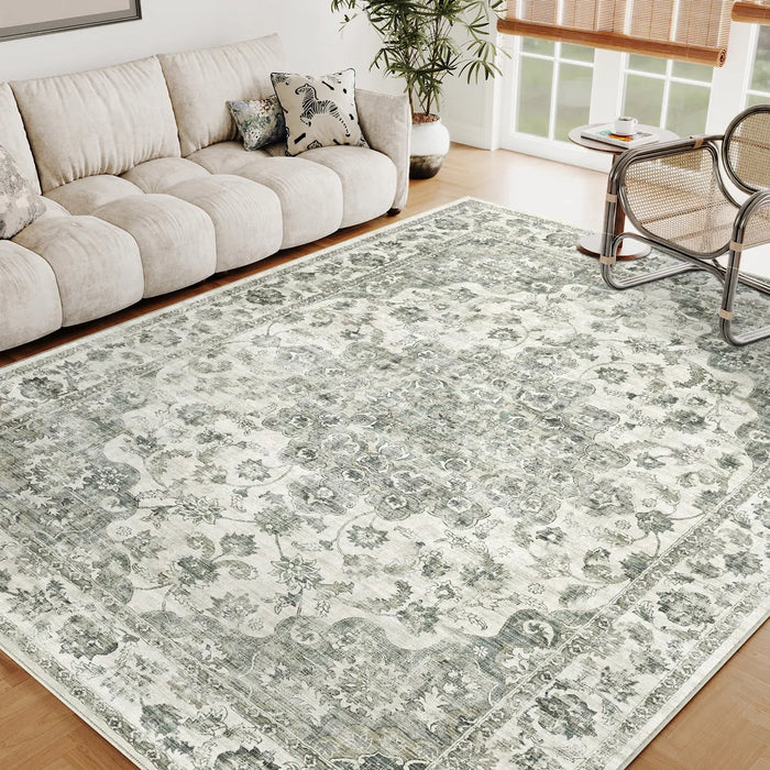 2.4x3m Alfombras Vintage Suave Tapetes Sala Cuartos recamaras Grado A