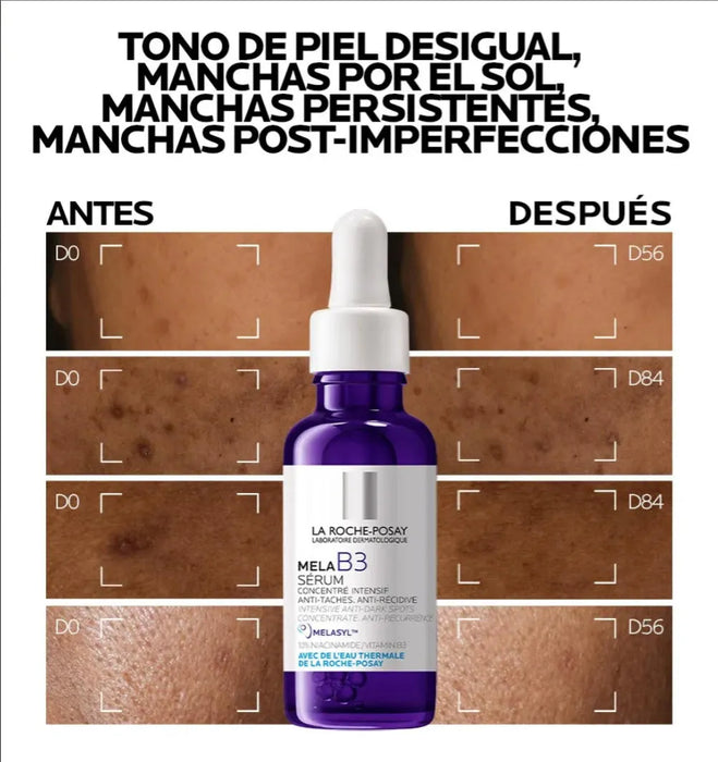 LA ROCHE POSAY 2PCS SÉRUM CONCENTRADO MELA B3 30ML TODO TIPO DE PIEL DÍA/NOCHE  |  GRADO A