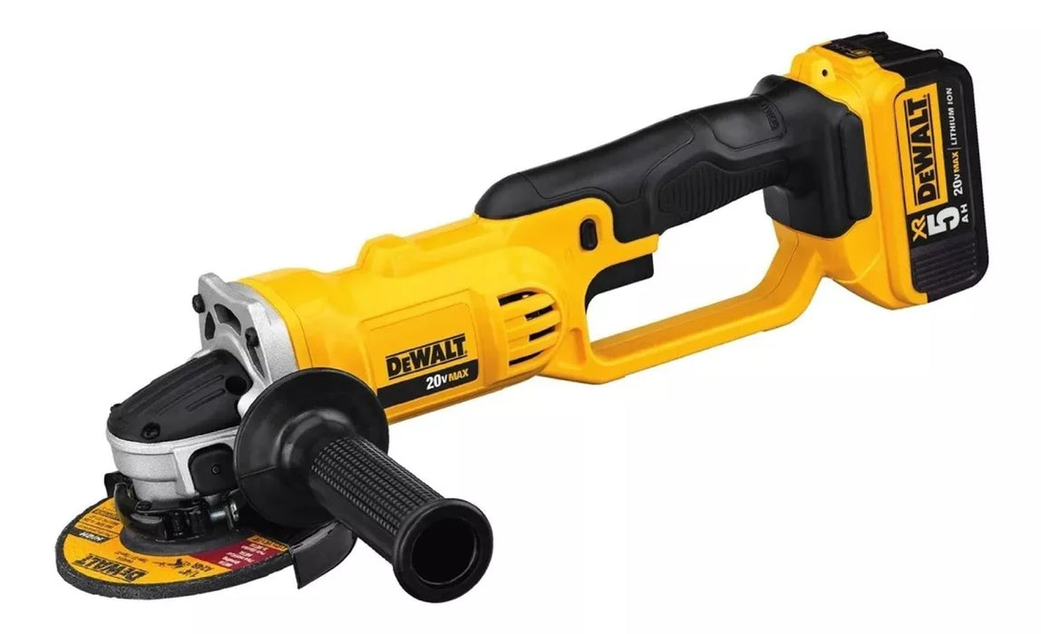 KIT MINI ESMERILADORA 4-1/2 PULG 20V MAX DEWALT DCG412P2 GRADO A