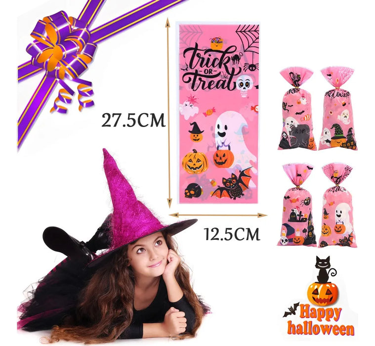 bolsas ecolagicas dulceros calabaza halloween regalo 150 pcs