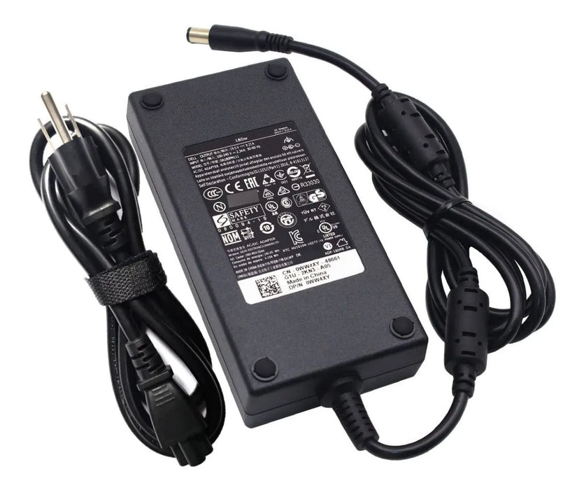 CARGADOR ADAPTADOR PARA DELL LAPTOP 180W 19.5V 9.23A 7.4X5MM NEGRO - TiendaKomet México