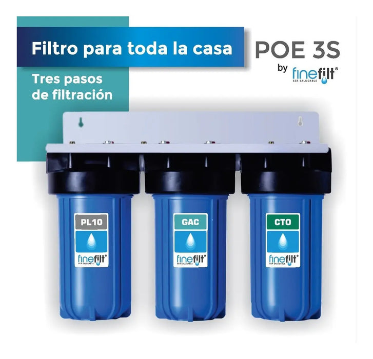 FILTRO DE AGUA FINEFILT PARA TODA LA CASA - 3 ETAPAS COLOR  GRADO B