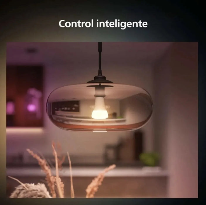Philips Hue - foco LED inteligente A19 - Blanco y ambiente de color - foco interior de 60 W - Control con aplicación Hue - Funciona con Alexa, Google Assistant y Apple Homekit - Paquete de 3 GRADO B