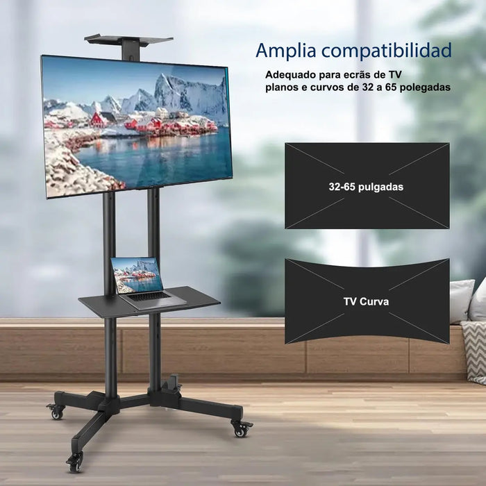 SOPORTE TV MÓVIL CON ALTURA AJUSTABLE PARA TV DE 32'' A 75'    GRADO B