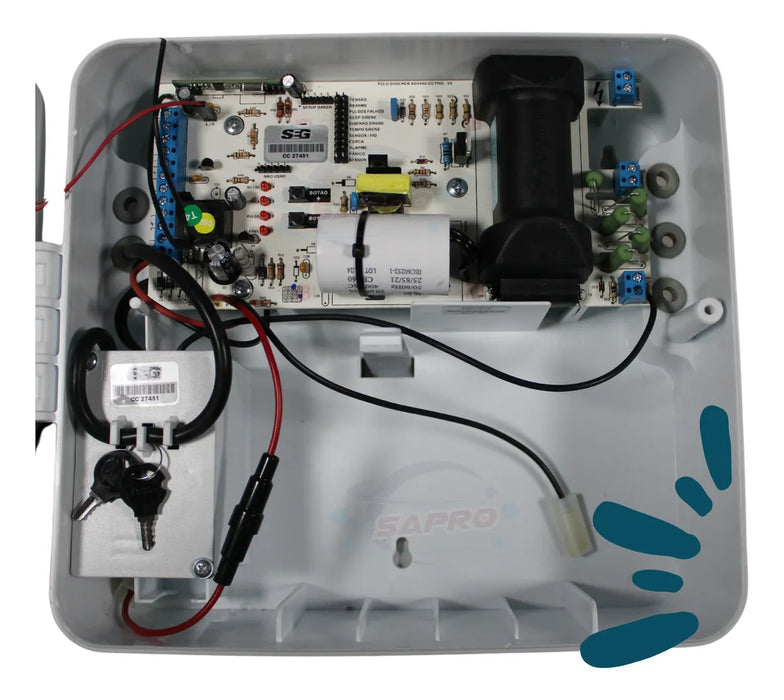 Kit De Cerca Eléctrica Energizádor Seg Shocker Advance 14000 GRADO B