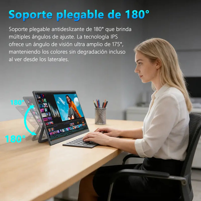 🔥 Pantalla Externa Portátil 16" (1200p) | Panel IPS | Compatible con Laptop y Consolas GRADO B✅📦