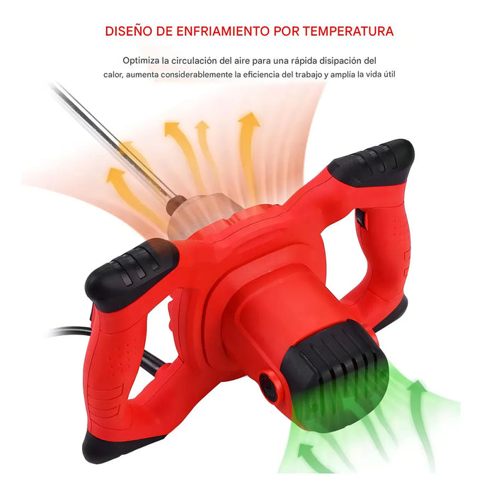Mezcladora Electrica De Cemento/pintura 6 Velocidade 2100w   GRADO B