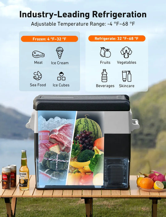 Astroai Refrigerador Portátil De 12 Voltios Para Coche 55l GRADO B
