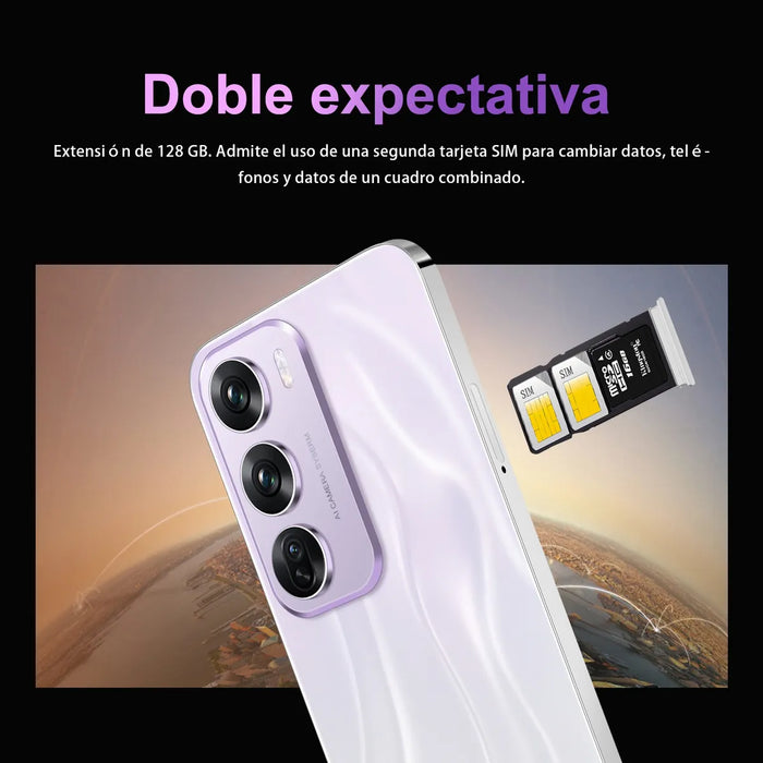 TELÃ©FONO DUAL SIM RENO 12 PRO 512GB/12GB RAM DESBLOQUEADO 2025  NUEVOS SMARTPHONES ANDROID14 COMPATIBLES 5G OFERTAS PROMOCIONALES CELULAR NEGRO GRADO B