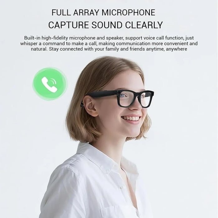 Lentes Inteligentes con Cámara AI y Filtro de Luz Azul GRADO B.