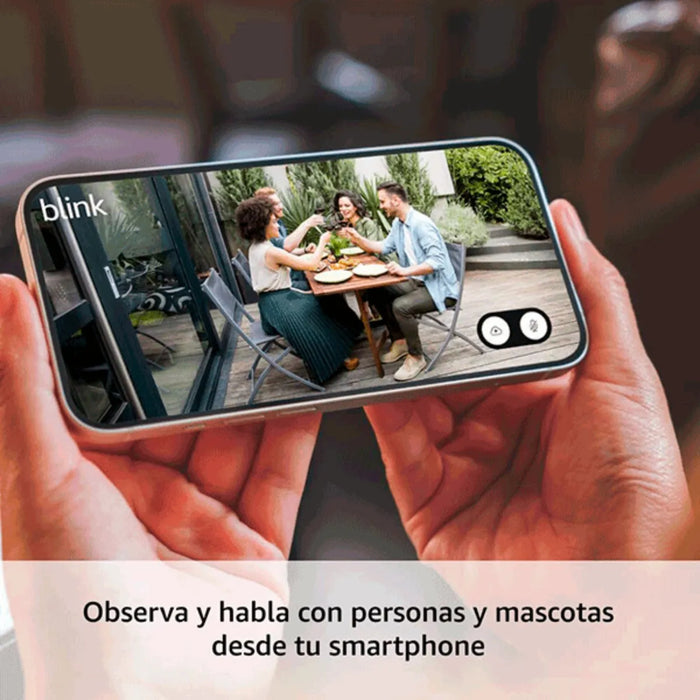 KIT CAMARA DE SEGURIDAD BLINK MINI 2 CON ENCHUFE PARA INT/EX BLANCO GRADO B