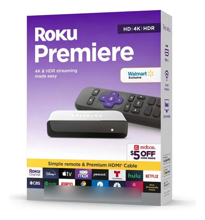 TV BOX ROKU PREMIERE REPRODUCTOR DE STREAMING 4K HDMI WI-FI GRADO B
